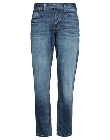 DENHAM Denim pants Blue 91% Cotton, 6% T-400® fiber, 3% Elastane, Cow leather