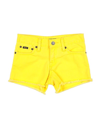 POLO RALPH LAUREN Denim shorts Yellow 100% Cotton