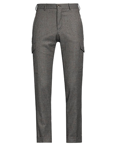PT Torino Casual trouser Dark brown 100% Super 110s Wool