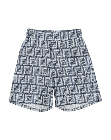 FENDI Shorts & Bermuda KIDS Navy blue 100% Linen