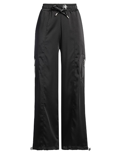 DISCLAIMER Casual trouser Black 97% Polyester, 3% Elastane