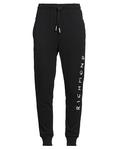 JOHN RICHMOND Casual pants Black 100% Cotton
