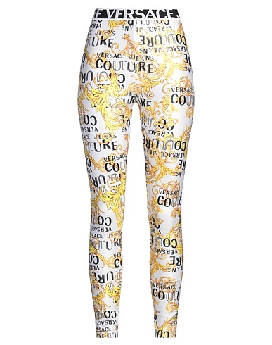 VERSACE JEANS COUTURE Leggings White 80% Polyester, 20% Elastane