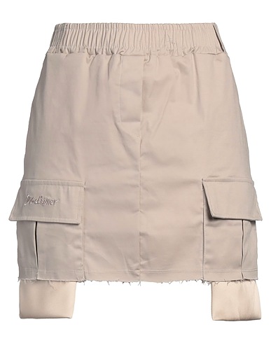 DISCLAIMER Minigonna Beige 98% Cotone, 2% Elastan