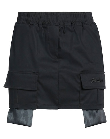 DISCLAIMER Mini skirt Black 98% Cotton, 2% Elastane