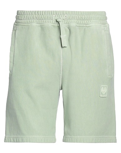 BELSTAFF Shorts & Bermuda Light green 100% Cotton, Elastane