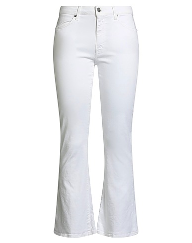 DONDUP Casual trouser White 98% Cotton, 2% Elastane