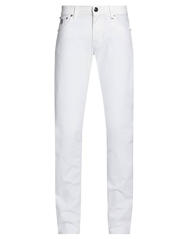 CORNELIANI ID Pantalones vaqueros Blanco 98% Algodón, 2% Elastán