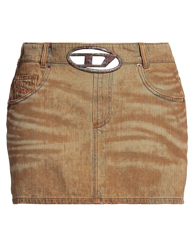 DIESEL Denim skirt Camel 100% Cotton