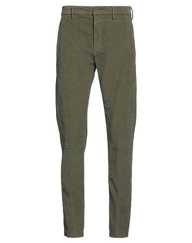 DONDUP Casual trouser Military green 98% Cotton, 2% Elastane