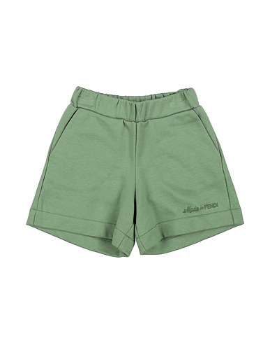 FENDI Shorts & Bermuda KIDS Sage green 100% Cotton