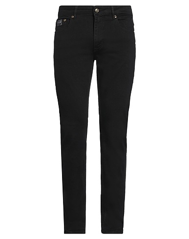VERSACE JEANS COUTURE Denim trousers Black 98% Cotton, 2% Elastane