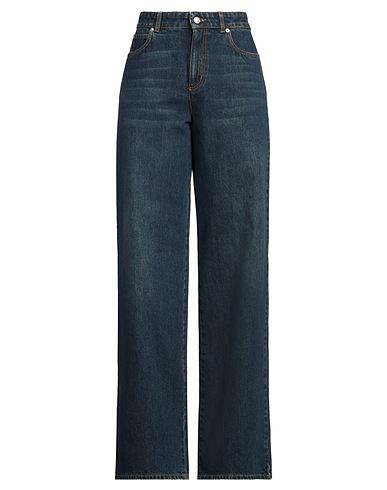 MCQUEEN Denim trousers Blue 100% Cotton