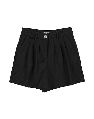 BALMAIN Shorts & Bermuda Black 99% Virgin Wool, 1% Elastane