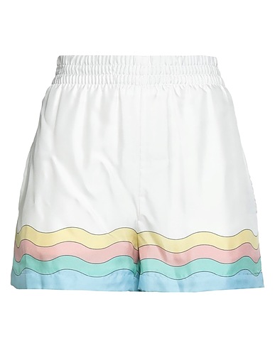 CASABLANCA Shorts & Bermuda White 100% Silk