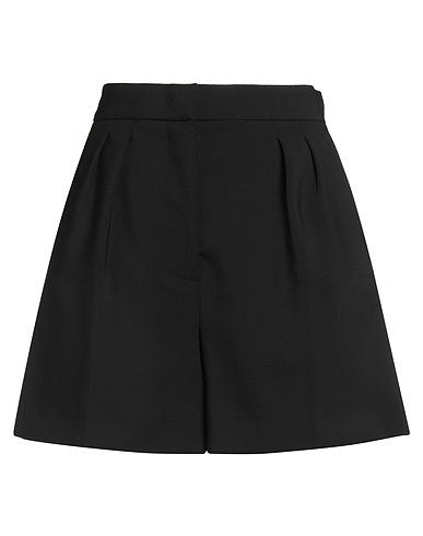 MAX MARA Shorts & Bermuda Black 96% Virgin Wool, 4% Elastane
