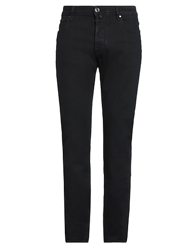 JACOB COHЁN Denim trousers Black 57% Cotton, 37% Modal, 4% Elastomultiester, 2% Elastane, Polyester