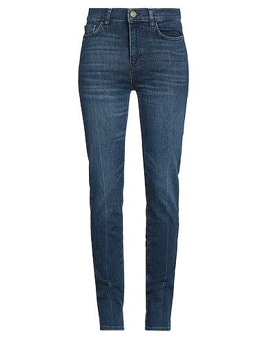 FRAME Denim trousers Blue 77% Cotton, 18% Rayon, 4% Elasterell-p, 1% Elastane