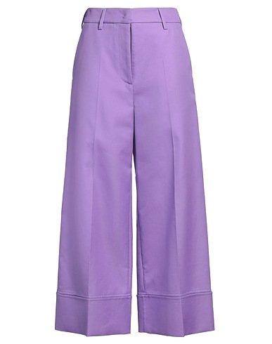 VALENTINO GARAVANI Casual trouser Purple 99% Cotton, 1% Elastane