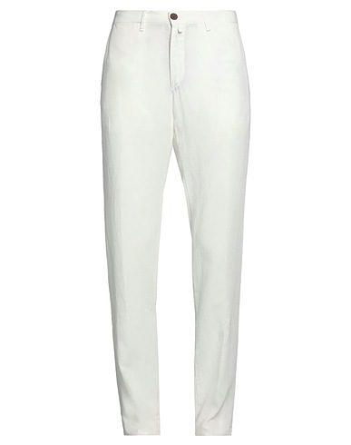BARBOUR Casual trouser White 80% Lyocell, 20% Linen