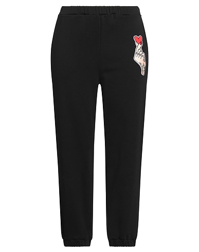 LOVE MOSCHINO Casual trouser Black 100% Cotton