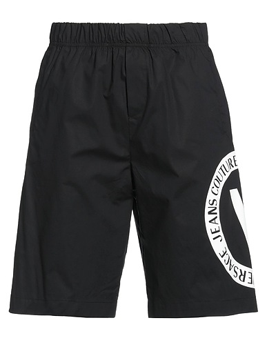 VERSACE JEANS COUTURE Shorts & Bermuda Black 100% Cotton