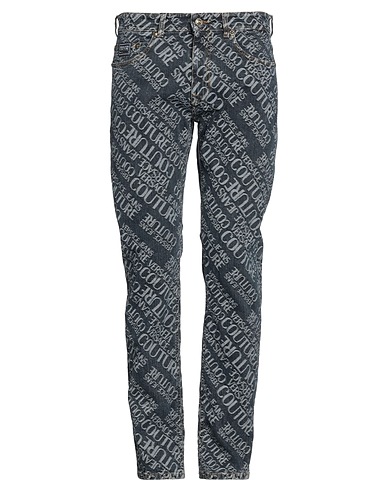 VERSACE JEANS COUTURE Denim pants Blue 98% Cotton, 2% Elastane