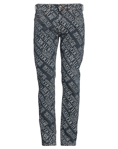 VERSACE JEANS COUTURE Denim trousers BLU 98% Cotton, 2% Elastane