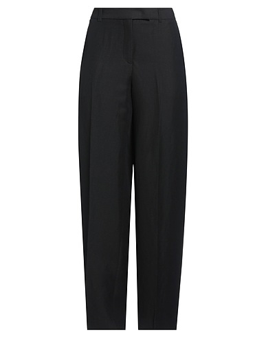 FABIANA FILIPPI Pantalone Nero 64% Viscosa, 36% Lino