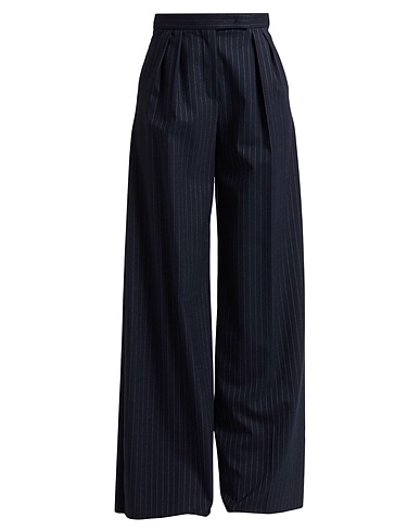 MAX MARA Casual trouser SFILATA Midnight blue 98% Virgin Wool, 2% Elastane