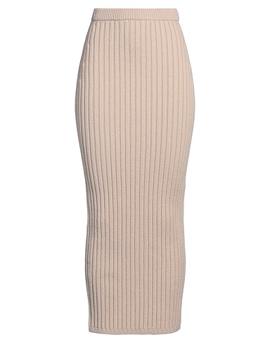 MAX MARA ロングスカート SFILATA ベージュ ウール 65% / カシミヤ 28% / ナイロン 6% / ポリウレタン 1%