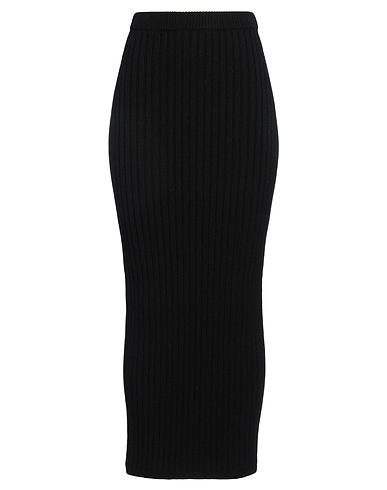 MAX MARA ロングスカート SFILATA ブラック ウール 65% / カシミヤ 28% / ナイロン 6% / ポリウレタン 1%