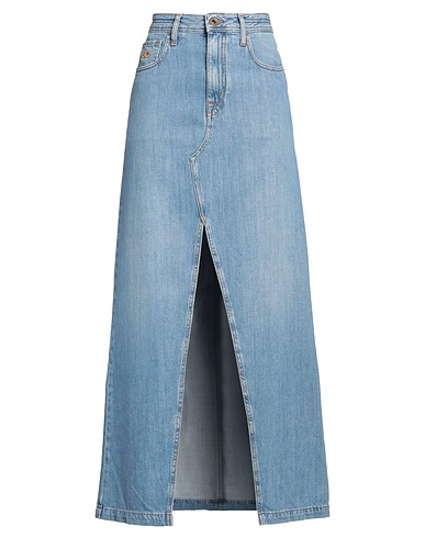 JACOB COHЁN Denim skirt Blue 50% Cotton, 50% Lyocell