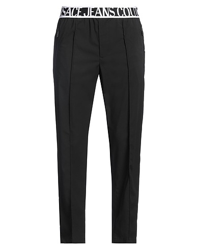 VERSACE JEANS COUTURE Casual trouser Black 69% Polyester, 29% Viscose, 2% Elastane