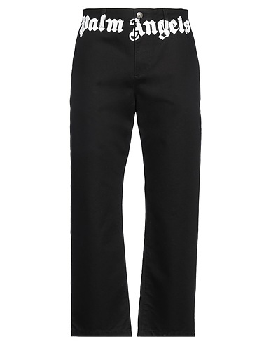 PALM ANGELS Pantalone Nero 100% Cotone