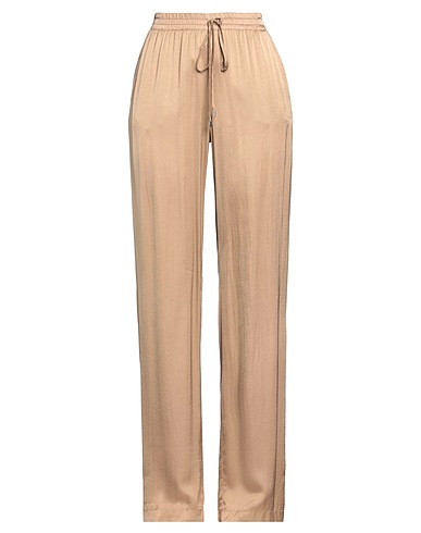 ERMANNO FIRENZE Casual trouser Camel 100% Viscose