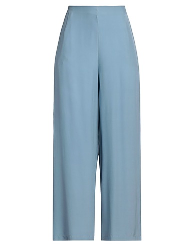 ALTEA Casual trouser Light blue 100% Silk