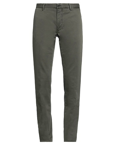 INCOTEX Casual pants SLACKS Military green 98% Cotton, 2% Elastane