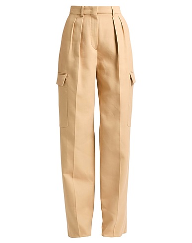 SPORTMAX Casual trouser Camel 55% Cotton, 45% Viscose