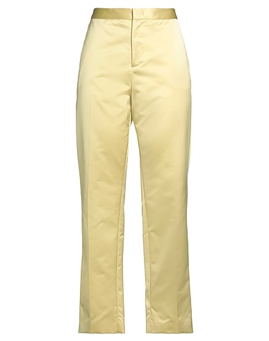 FABIANA FILIPPI Casual trouser Pastel yellow 97% Cotton, 3% Elastane