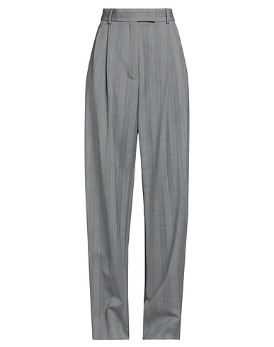SPORTMAX Casual trouser Grey 48% Virgin Wool, 48% Polyester, 4% Elastane