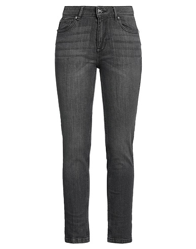 JOHN RICHMOND Denim pants Black 99% Cotton, 1% Elastane