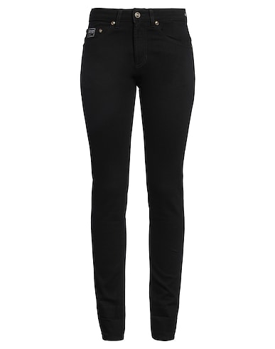 VERSACE JEANS COUTURE Denim trousers Black 98% Cotton, 2% Elastane