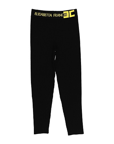 ELISABETTA FRANCHI Leggings LA MIA BAMBINA Black 51% Viscose, 31% Polyester, 18% Polyamide