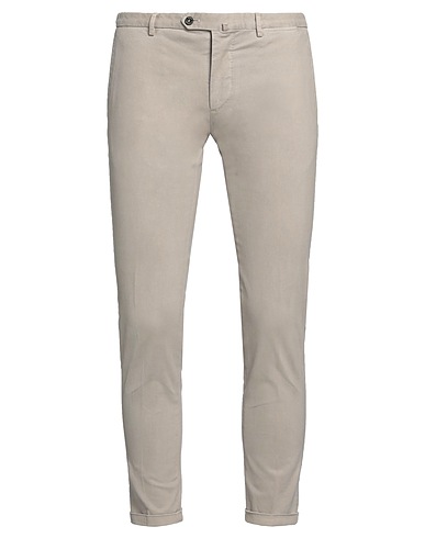 SANTANIELLO Casual pants Beige 98% Cotton, 2% Elastane