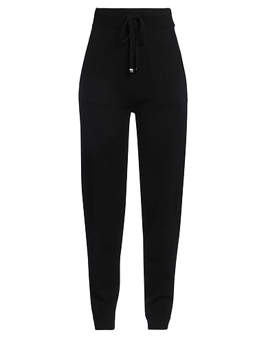 'S MAX MARA Casual trouser Black 80% Wool, 20% Cashmere