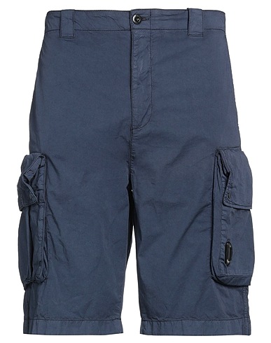C.P. COMPANY Shorts & Bermuda Navy blue 97% Cotton, 3% Elastane