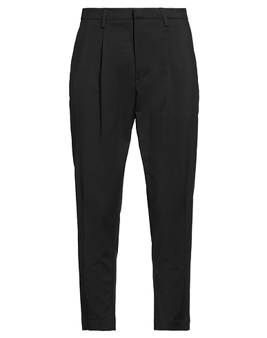 ENTRE AMIS Casual trouser Black 50% Cotton, 46% Nylon, 4% Elastane