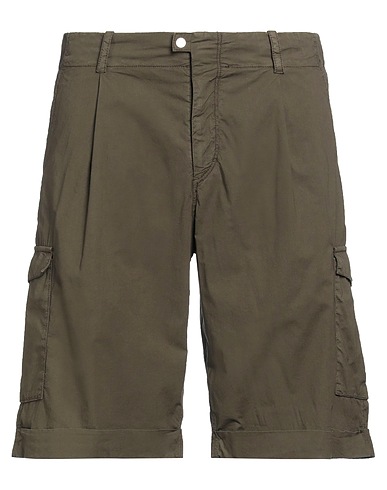 HERNO Shorts & Bermudas Dunkelgrün 97% Baumwolle, 3% Elastan