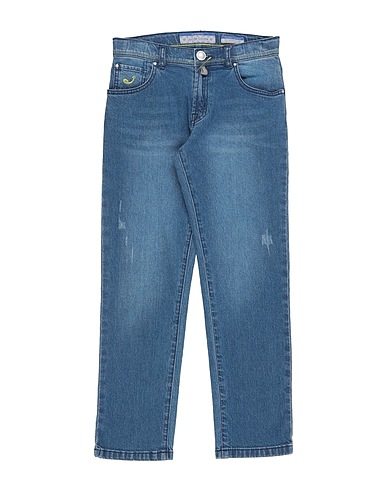 JACOB COHЁN Denim trousers Blue 99% Cotton, 1% Elastane